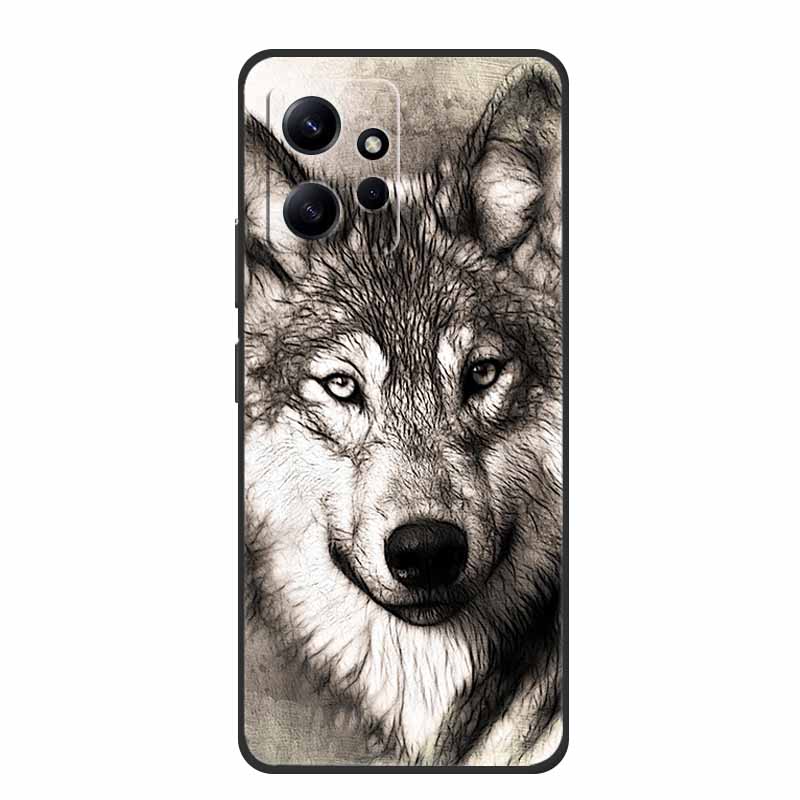 For Xiaomi Redmi Note 12 4G Case Animals Soft Silicone TPU Phone Cases Back Cover for Redmi Note12 4G Fashion 23021RAA2Y Fundas