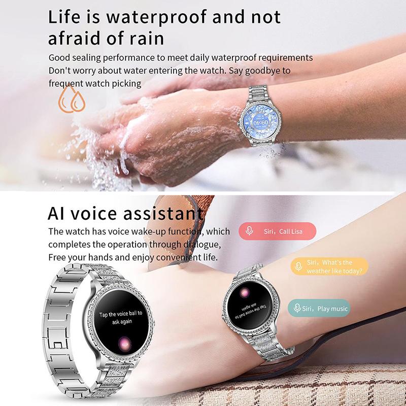 SCIONE Новые модные женские умные часы Bluetooth Call AI Voice Assistant Health Monitoring Life водонепроницаемые спортивные часы