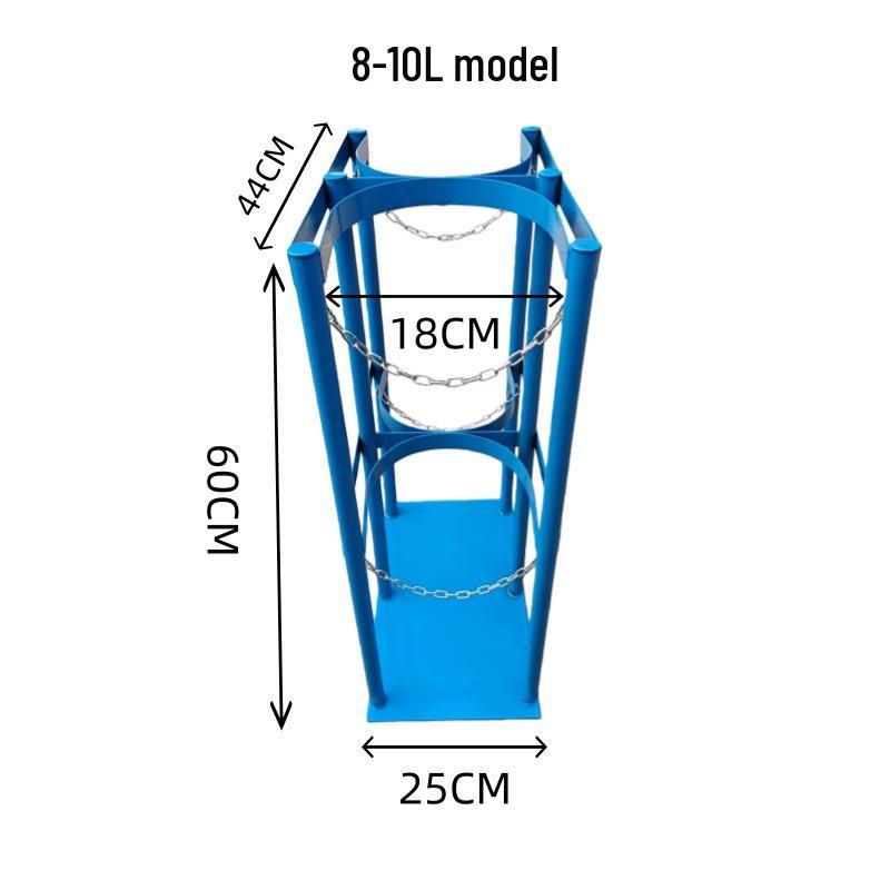 Двухцилиндровая стойка против опрокидывания для лабораторных кислородных и ацетиленовых баллонов