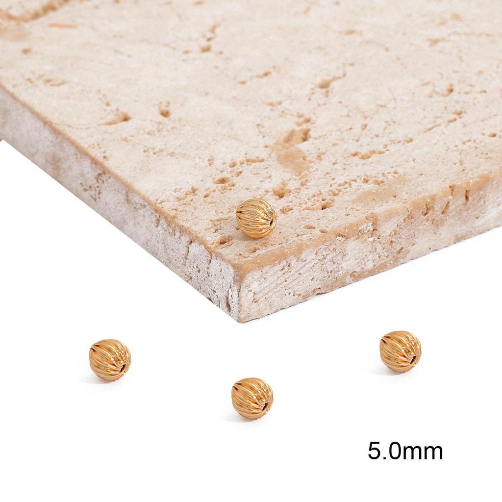 10/50 шт. медные арбузные бусины, круглые распорки для семян, свободные бусины для изготовления ювелирных изделий, браслет, ожерелье «сделай сам»