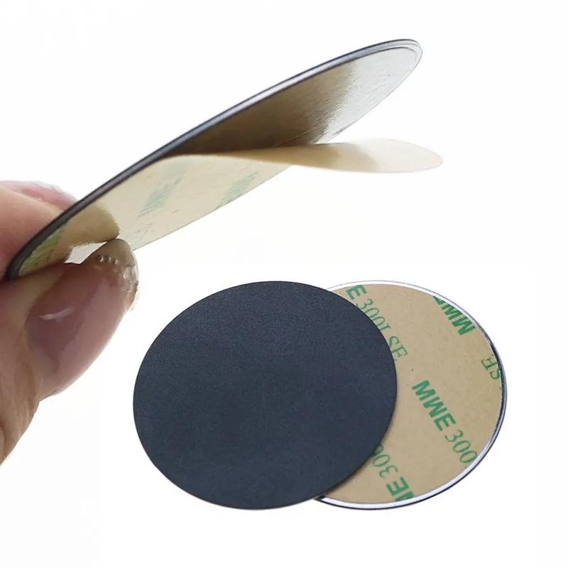 3/5/10pcs Black/Silvery Magnetic Metal Plate For Car Phone Holder Universal Iron Sheet Disk Sticker Mobile Phone Magnet Stand