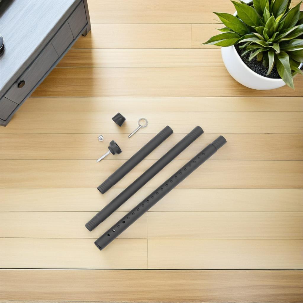 1Set Retractable Adjustable Door and Window Security -50In No Drill Sliding Glass Door Patio Entry Safety Lock Bar