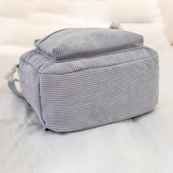 Однотонный вельветовый рюкзак, противокражный тренировочный рюкзак с регулируемыми лямками, большой вместимости