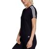 adidas Футболка женская с коротким рукавом и принтом логотипа и мультфильма, дышащая, спортивная, повседневная, черная GQ0908