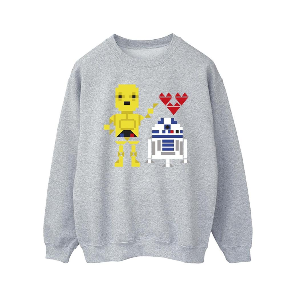 Star Wars Mens Heart Robot Sweatshirt