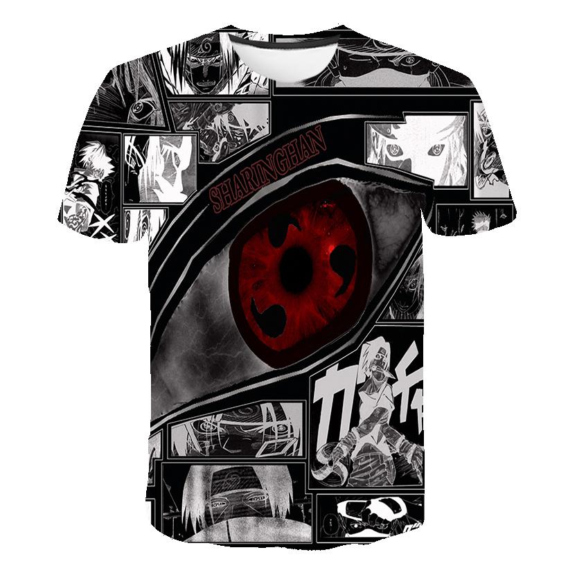 2025 Manga Naruto Fashion Cute Children Girls 3D Top Футболка с коротким рукавом Комплект Mario для девочек и мальчиков Топ с коротким рукавом
