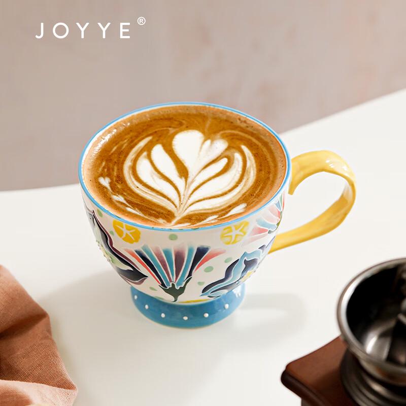 Керамическая кружка JOYYE «Цветущее процветание», ручная роспись