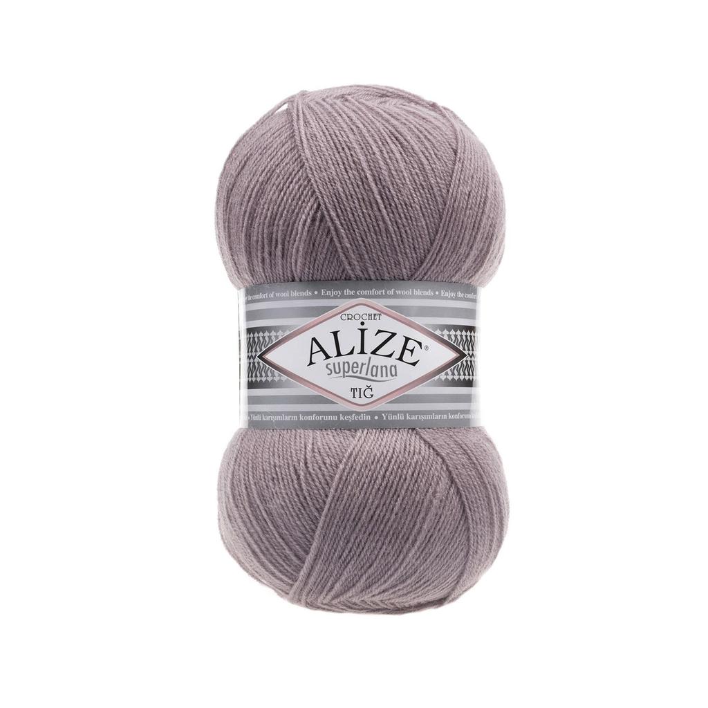 Шерстяная трикотажная пряжа - Alize Superlana Crochet(Тиг) - 4 Ball - Акрил - Платки - Аксессуары - Шарфы - Кардиган - 570 метров (100гр).