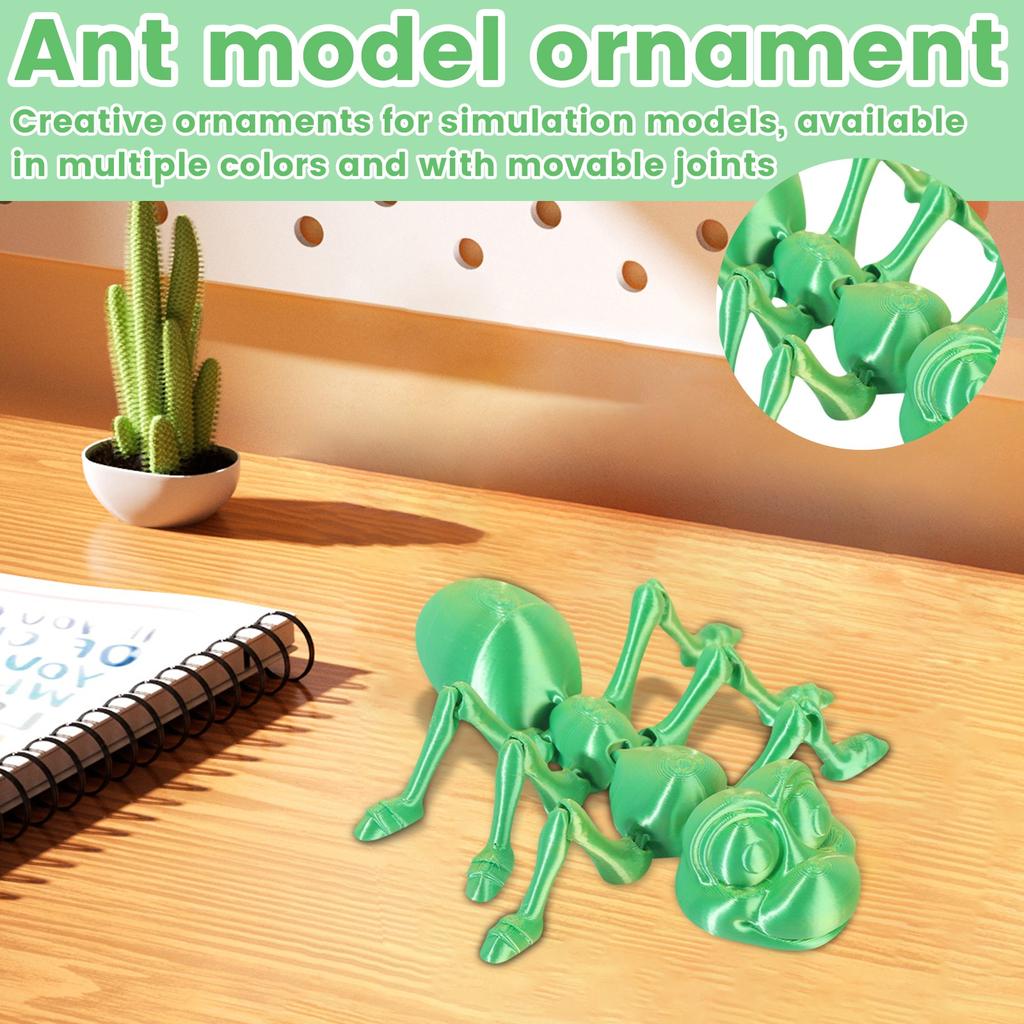 3D-печать муравей подвижный сустав модель животного игрушка ручной работы украшения креативные декоративные поделки