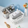 Plastic Shower Storage Basket With Handle Durable Organizer For Bathroom Kitchen Pantry Storage Baskets Home Organization