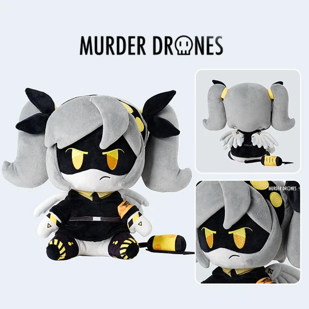 Murder Drones Official Cyn Uzi Plush Toy Glitch Authentic Anime Peripheral Stuffed Pendant Collectible Doll For Anime Game Fans