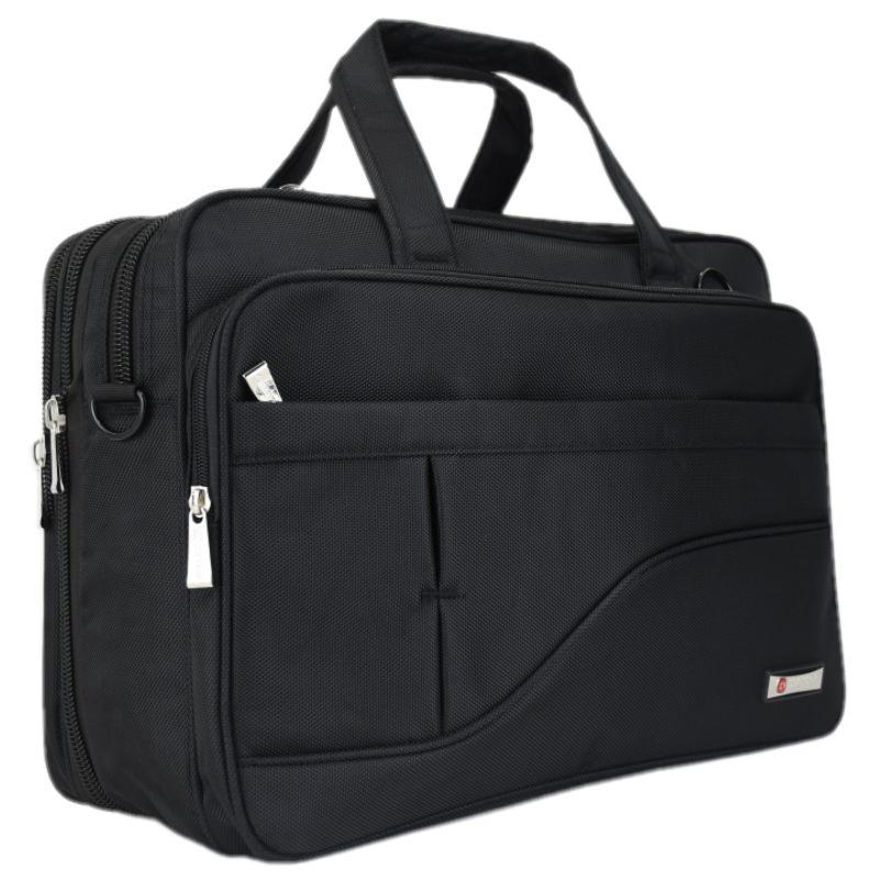 Мужской холщовый деловой портфель большой вместимости для ноутбука и документов — дорожная сумка-мессенджер.