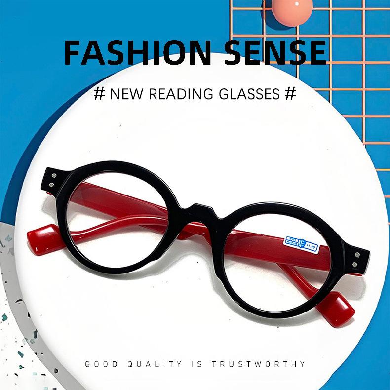 New Fashionable Reading Glasses Women Trendy Anti Blue Light Correction Prescription Eyeglass Men +1.0 +1.5 +2.0 +2.5 +3.0 +3.5
