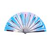 Large Folding Fan Stylish Portable Foldable Handheld Fan for Dancing Wedding Festival Party Clubs