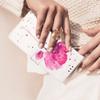 Watercolor Pink Flower" PU Leather Wallet Phone Case–Magnetic Clasp,Shockproof & Card Slots for iPhone,Samsung,Huawei,Xiaomi,Moto,Oppo Vivo and More