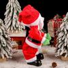 Счастливая Тверкающая Кукла Санта Клауса Забавная Танцующая Анимированная Рождественская Плюшевая Игрушка Электрическая Музыка Поющий Санта Клаус Рождественские Украшения