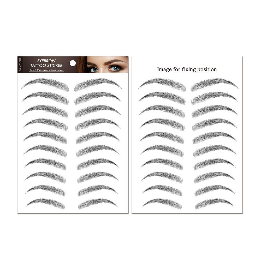 Косметические 6D татуировки для бровей Наклейки Моделирование бровей Наклейки для бровей Переводные картинки для воды