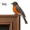 Cozy Corner Forest Motif Decor Wooden Bird Door Topper Decor, Adorable Shape Statue, Handcrafted Wood Sign, Woodland Frame Art Figurine for