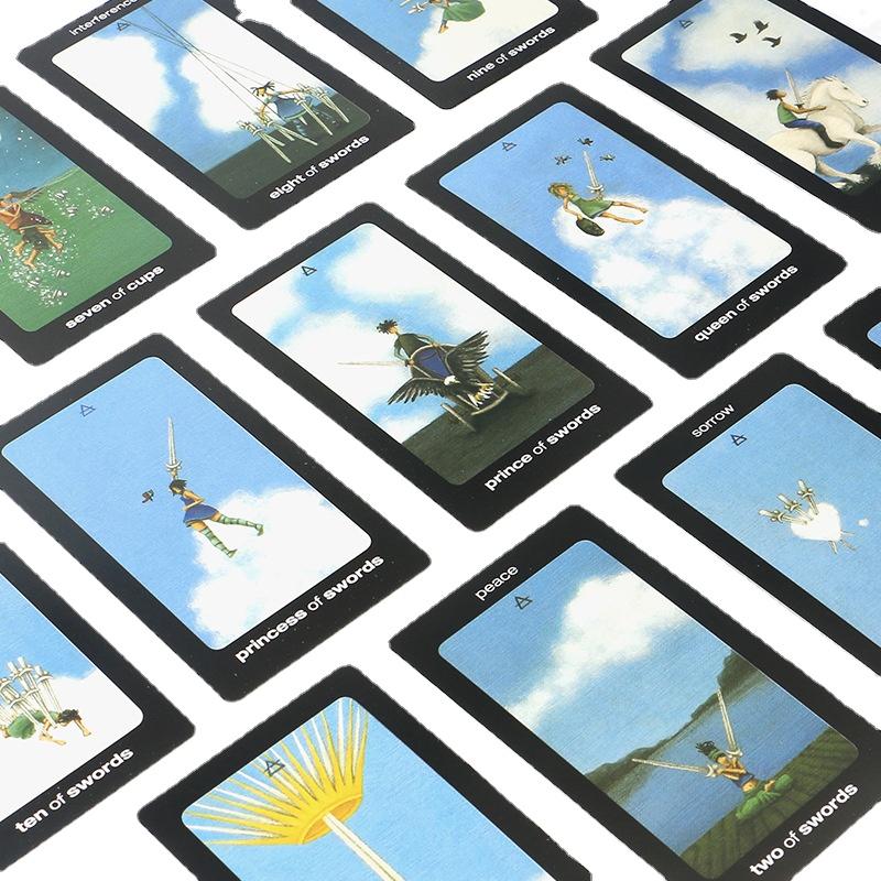 Tarot cards of sun and moon  tarot deck oracle cards board games PDF Guidebook for personal use