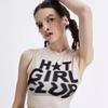 European and American Retro Y2K Letter Printed High Street Sexy Hot Girl Summer Sleeveless Crop Top