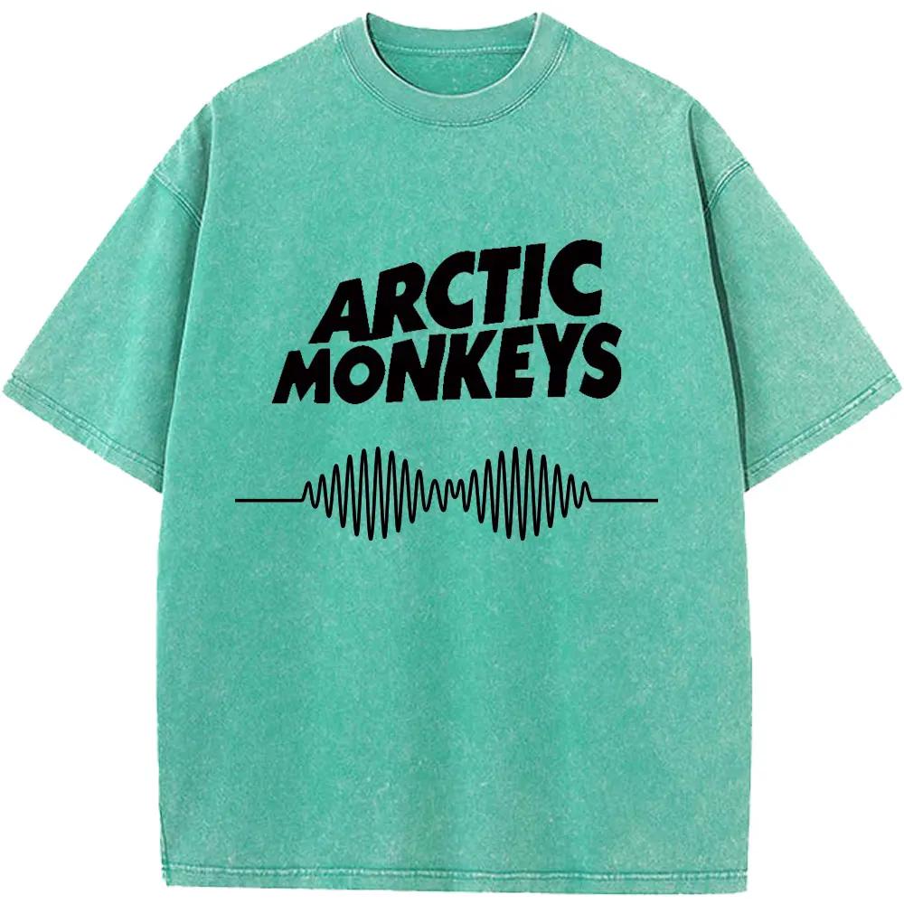 Ретро-рок Arctic Monkeys Музыкальный альбом Графический хлопковый футболка для мужчин Футболки Женские топы Уличная одежда Унисекс