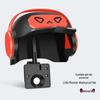 Mobile Phone Holder with Rain Cover & Sunshade: Umbrella Mount for Scooter/Motorcycle Helmets - Rainproof for Delivery Riders