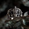 Adjustable Open Skull Ring Men Women Vintage Punk Rock Gothic Style Copper Jewelry With Electroplated Finish