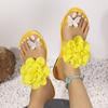 Модные женские тапочки Модные легкие тапочки Женские уличные отпускные слипоны на плоской подошве Женские летние сандалии с цветами Шлепанцы Женские