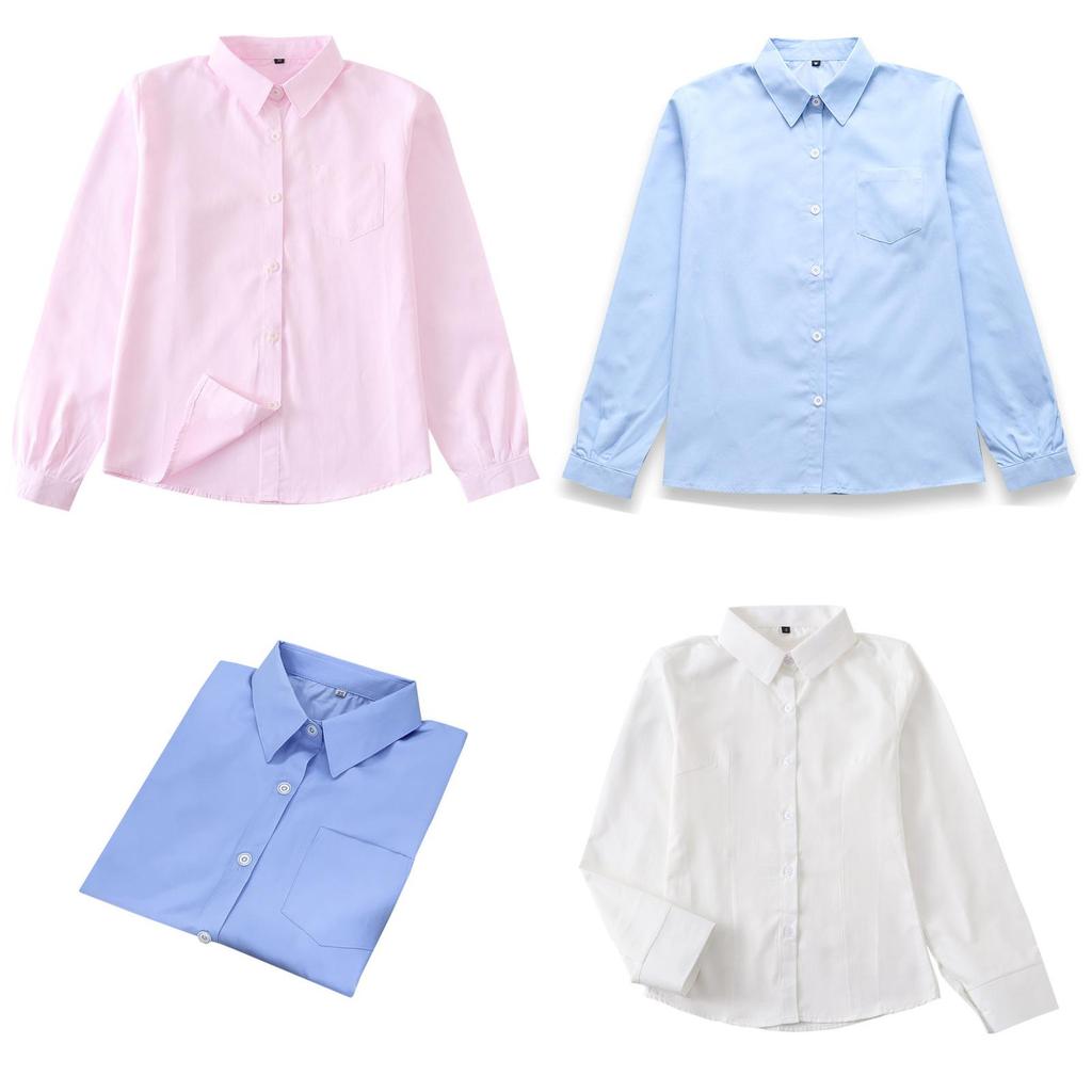 Girl School Uniform Shirt With Pure Cotton And Polyester Blend For Casual Wear