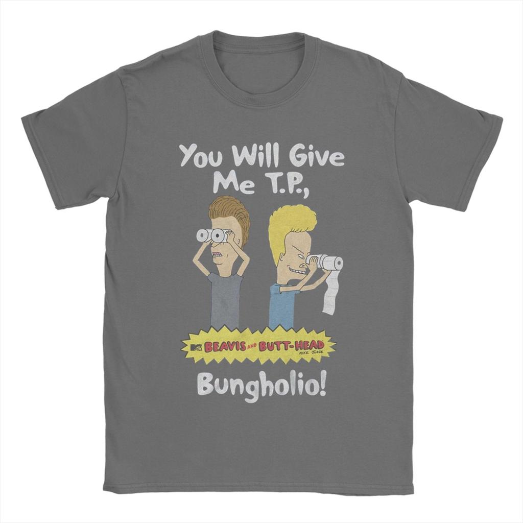 Vintage Beavis and Butthead TShirt for Men Crew Neck Cotton T Shirt  Short Sleeve Tees New Arrival Clothing