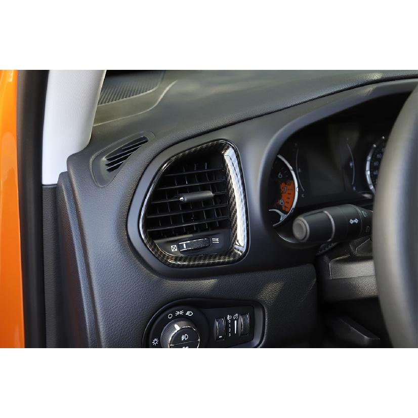 На приборной панели автомобиля кондиционер, вентиляционное отверстие, декоративная крышка, наклейки для Jeep Renegade 2016-2022, внутреннее литье
