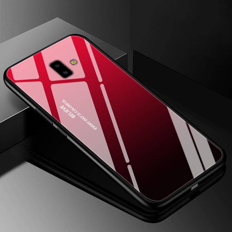 Чехол-бампер для Samsung J6 2018, чехлы с закаленным стеклом для Samsung Galaxy J4 J6 Plus 2018 J8 J7 J730 2017 Prime, жесткая задняя крышка j6