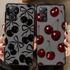 Чехол для Xiaomi Redmi Note 14 12 13 Pro Plus 10 9S 11 13C 14C A4 Funda Задняя крышка телефона Стильный узор с вишней