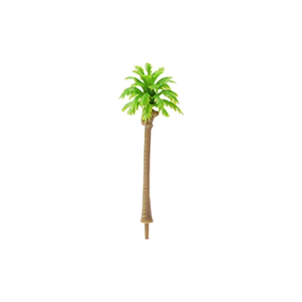 5Pcs Stereoscopic Coconut Palm Tree Miniature Plastic Coconut Micr Landscape  Desktop Decoration