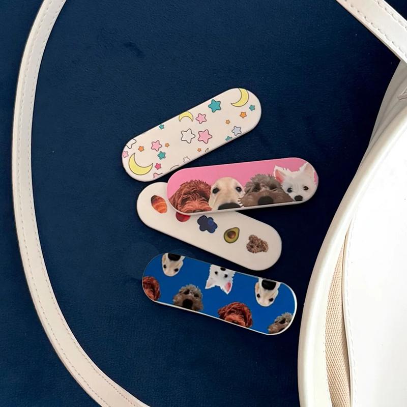 Cute Cartoon Summer Puppy Star Y2K Personalized Band-Aid Mobile Phone Holder Suitable For Mobile Phones And Mobile Phone Cases
