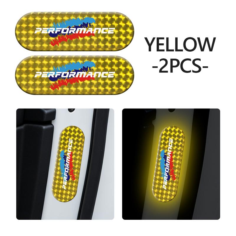 BBKN7 Car Reflective Warning Stickers Night Visibility Protective Strip For BMW Performance M 1 3 5 7 Series E70 iX5 G38 F48 G20 E30
