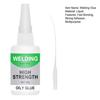 Welding Glue Strong Adhesion Quick Drying Waterproof Instant Bonding Precise Application High-efficiency Universal Welding High-Strength Oily Glue