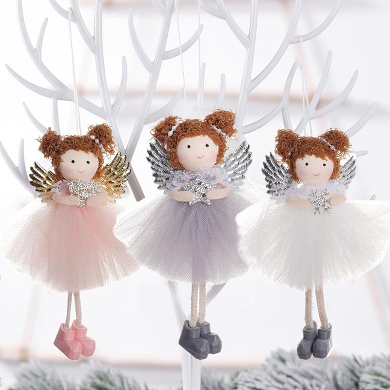 3 шт. Рождественский ангел, девочка, кукла, подвеска, рождественские подвесные куклы, поделки на рождественскую елку, подвеска в виде эльфов, подвесной ангел, реквизит для куклы