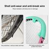 2Pcs Badminton Racket Head Protector Badminton Racquet Wire Frame Protective Sleeves Wear Resistant Flexible Badminton Racket Head Covers