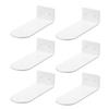 6 Pack Floating Shoe Shelves,white Acrylic Wall Mounted Shoe Display Shelves,for Display Collectibl