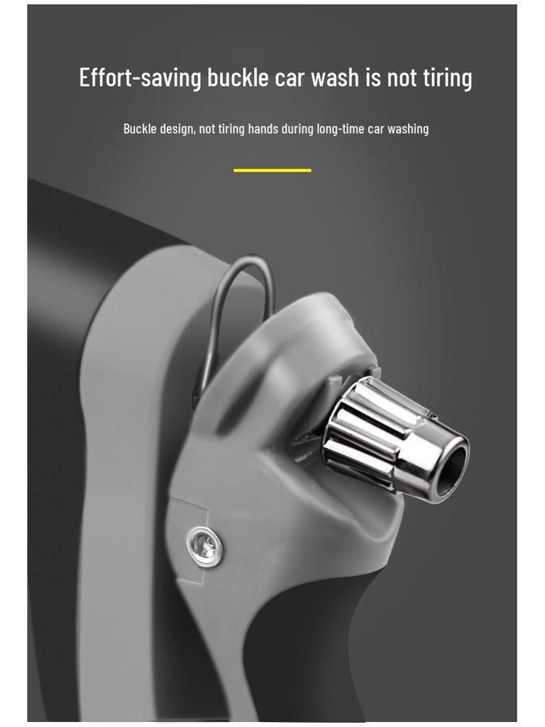 High-Pressure Water Gun with Rubber-Coated Handle for Car Washing & Garden Watering