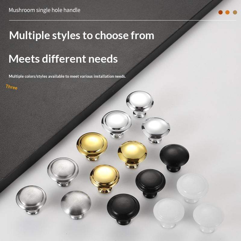 Нержавеющая сталь Ручки для шкафа Одиночное отверстие Ручка Комод Ручки-тяжки 23 мм - 30 мм С винтом Ручки для ящика Фурнитура Аксессуар