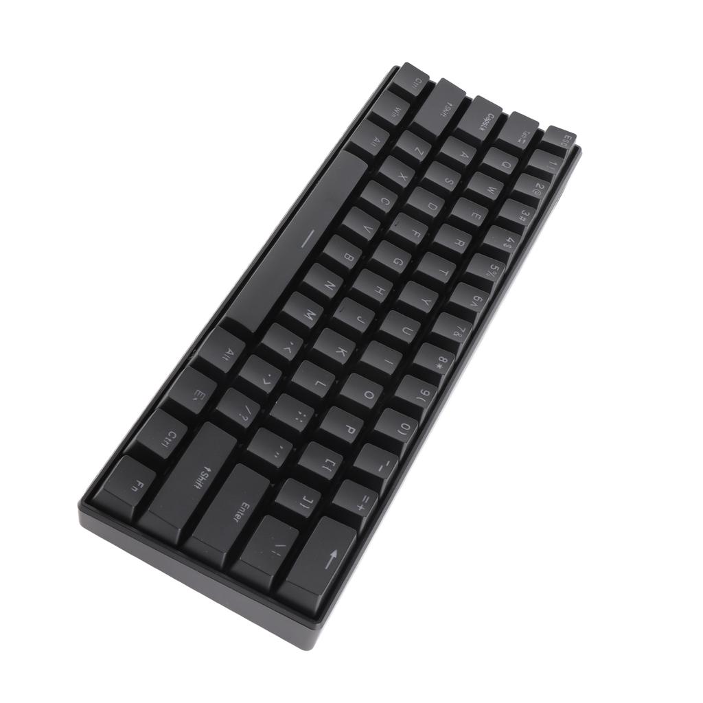 61 Key Keyboard RGB Wired Mechanical Shaft Portable Two Color Injection Molding 61 Key Layout Keyboard