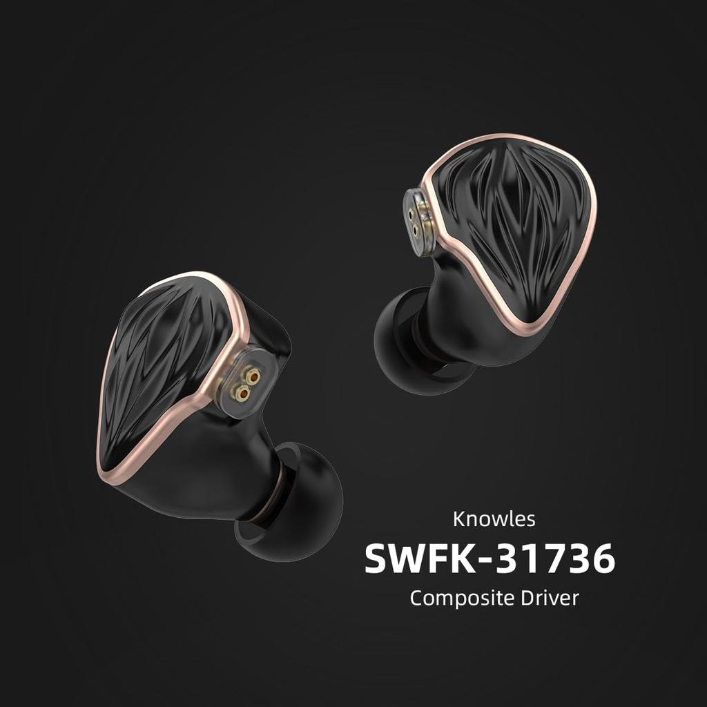 HIDIZS MS3 Гибридные проводные наушники HiFi канального типа с двумя магнитами, двухкамерным динамическим драйвером с 3 типами фильтров настройки, 2-контактный китайский разъем 1DD+2BA 0,78 мм