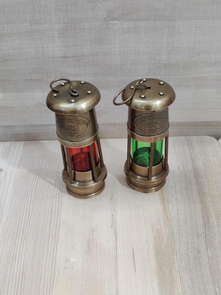 6" Nautical Brass Ship Lamp, Ship Lantern, Minor Lamp, Boat Oil Lamp, Brass Lamp, Ship Oil Lamp, Lantern Colorful Lamp For Home Decoration