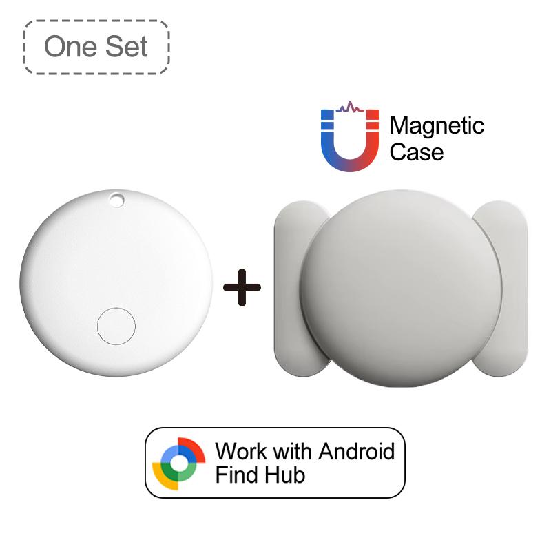 Smart GPS Tracker with Strong Magnetic Silicone Protective Case For Google Find Hub Device Tracker Scooter Luggage Key Tracking
