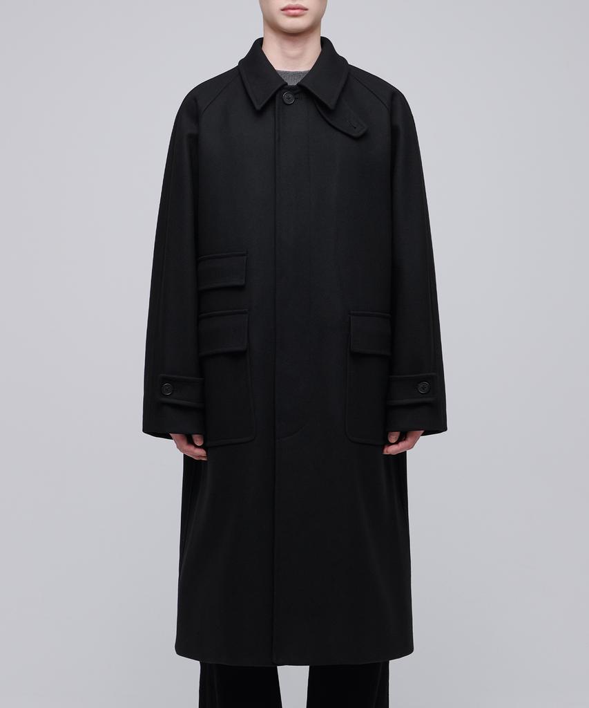 Musinsa Standard Mtr Oversized Balmacaan Coat [Black]