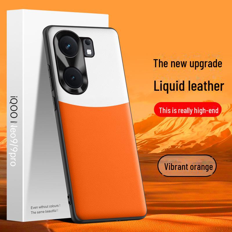 Защитный чехол из жидкой кожи для iQOO Neo9 — защита от падений и обрастания