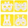 8Pcs Cartoon Animal Painting Masks Diy Color Kindergarten Graffiti Coloring Crafts Toys Children Creative Hand-Painted Fun Toys