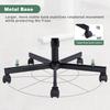 Modern Office Chair – Height-Adjustable Swivel Chair without Armrests with Quiet Casters & Cushion – Fabric Office Chair for Study & Living Room